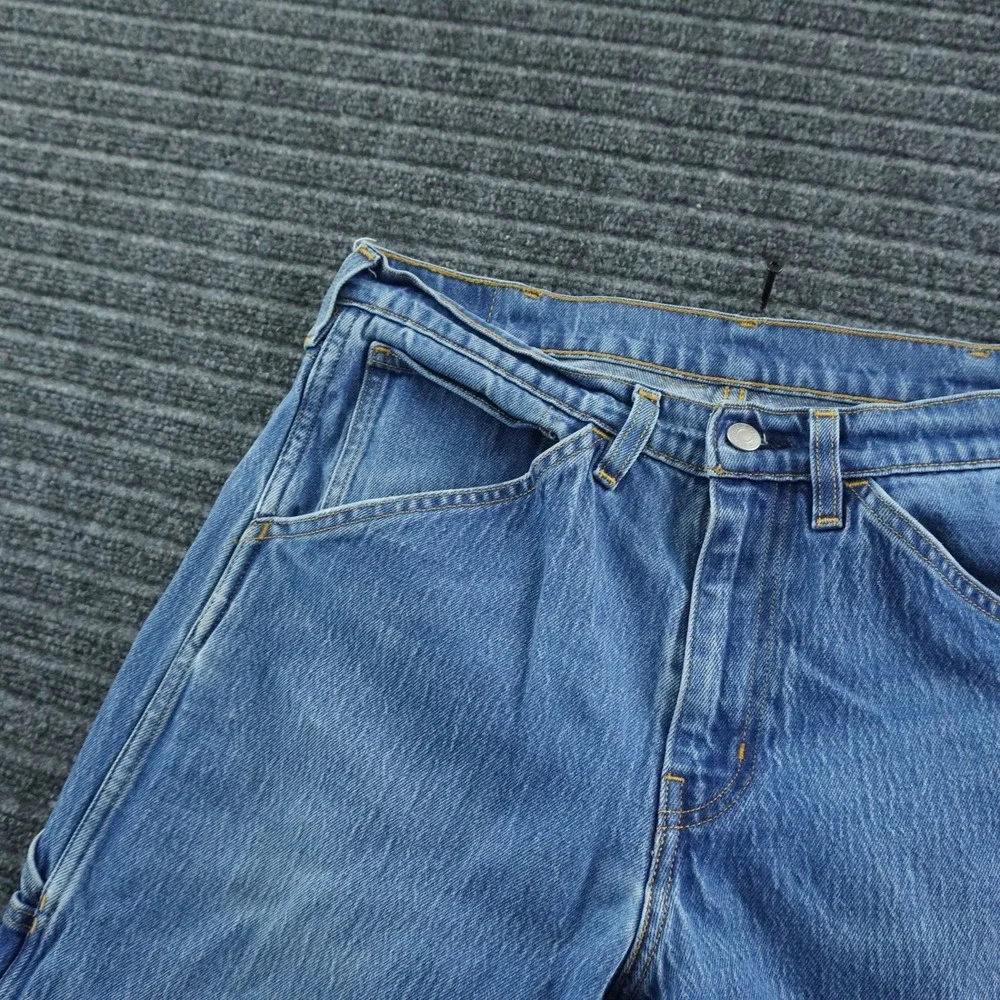 Levi's Carpenter Jeans Mens 34x32 Blue Workwear Fit Straight Leg Utility Denim
